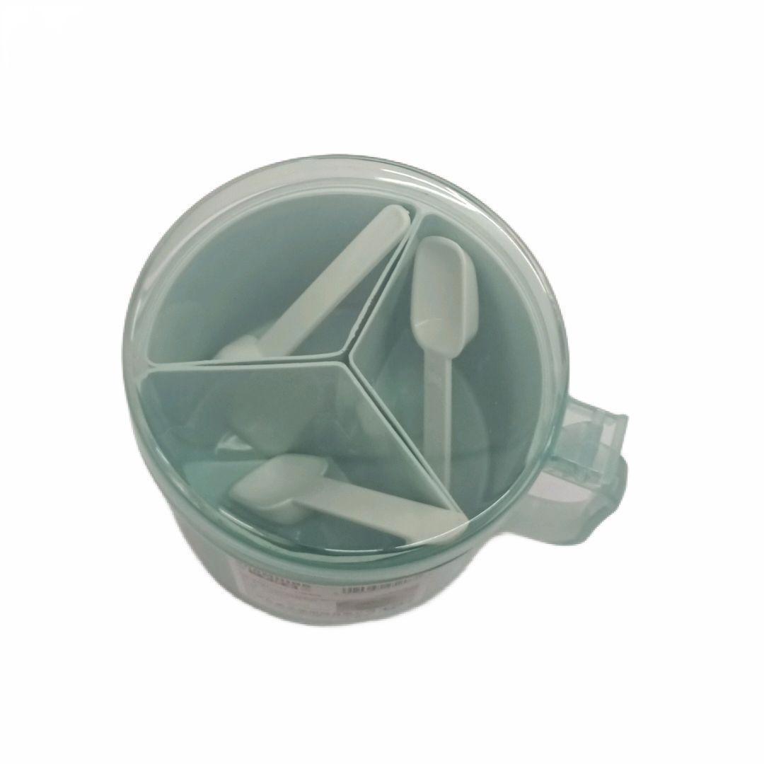 三美优家 三格圆形调味盒 约60g/个