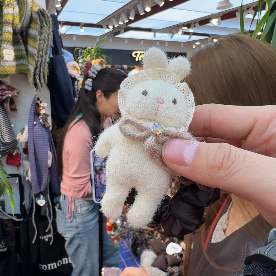 布艺非金属小兔子面膜发圈