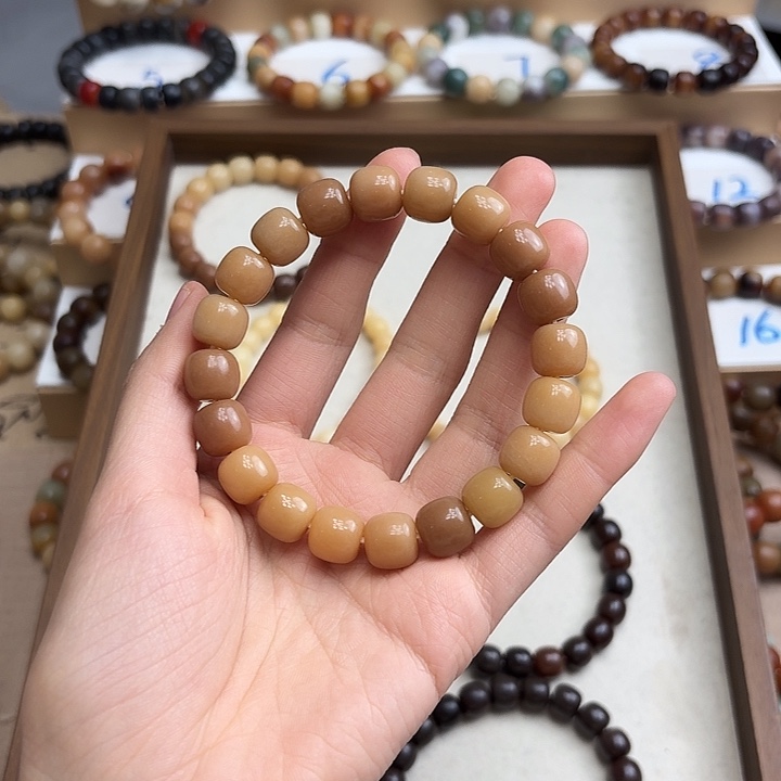 手串菩提根/象牙果卡12干磨绒抛
