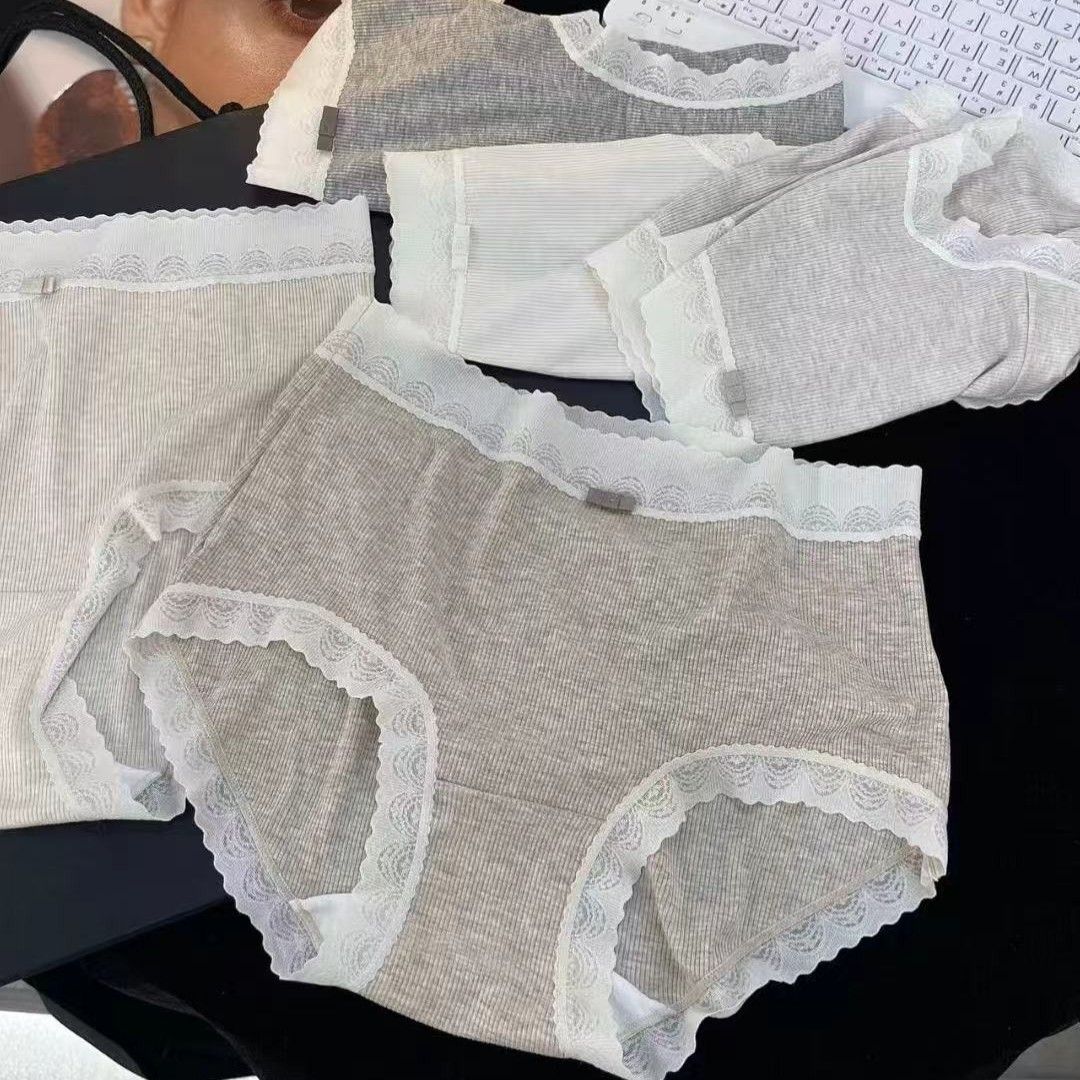 092（3条装）中腰美利奴羊毛大包臀内裤，温暖舒适