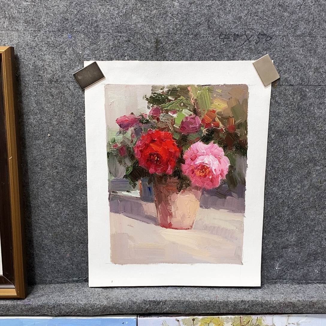 油画花卉油画作品