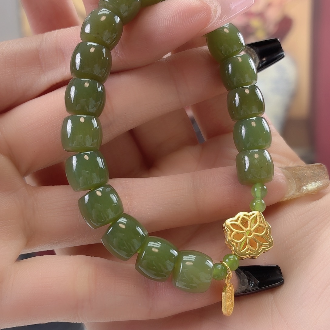 和田玉（糖玉）未镶嵌手链，