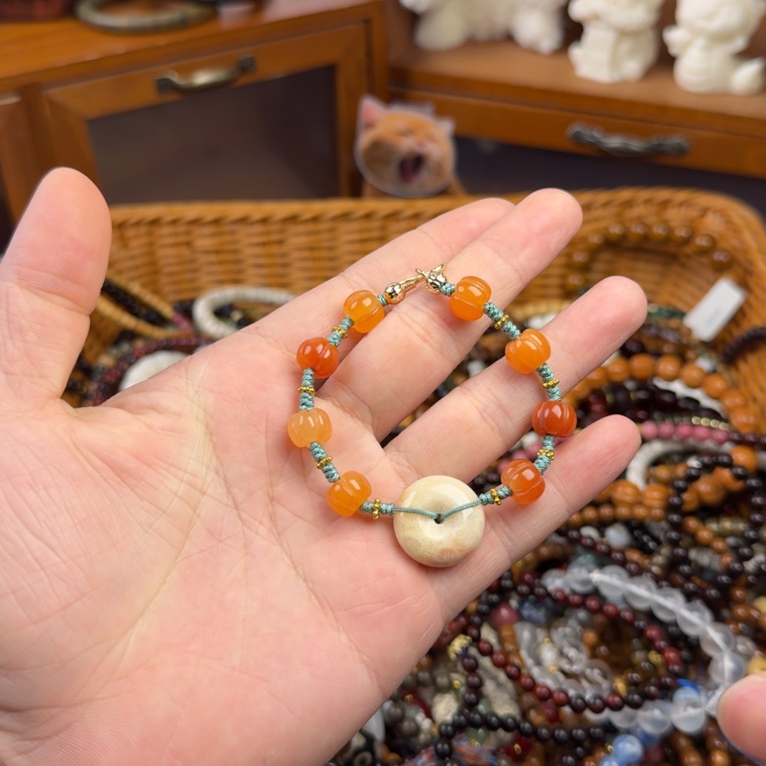 玛瑙/玉髓手链合金