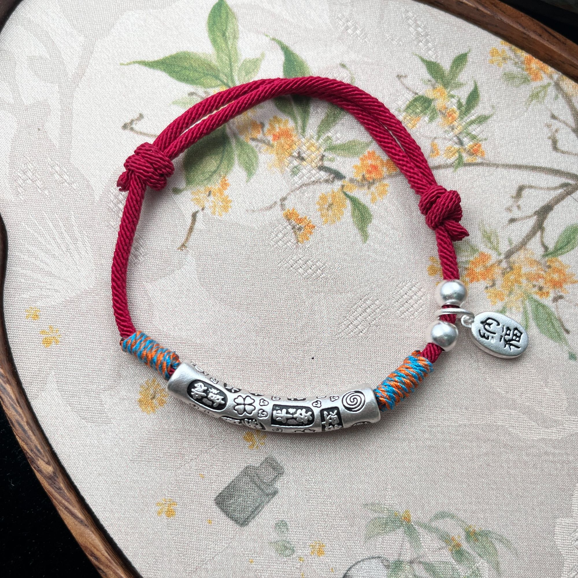 足银手链 吉言纳福红绳手链(哈利严选)