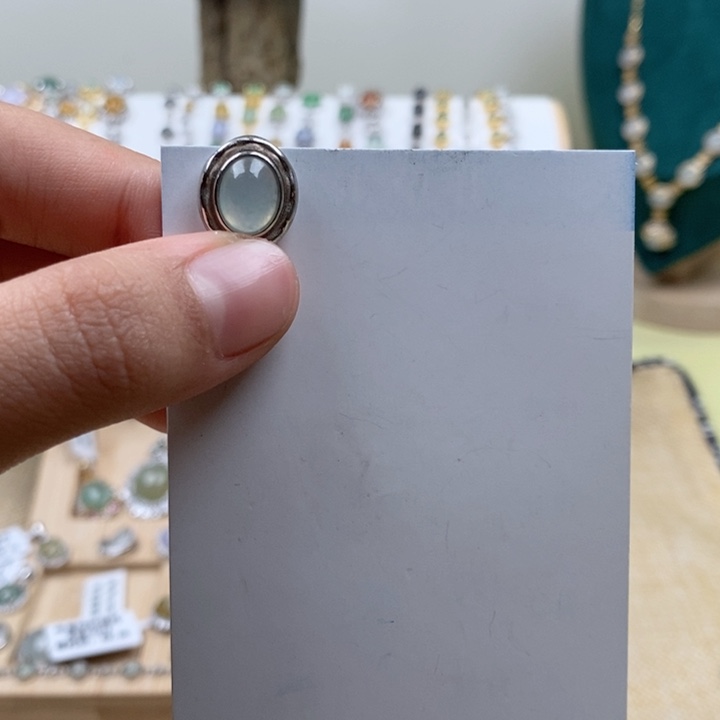 翡翠吊坠(不含链)银S925镶嵌11111