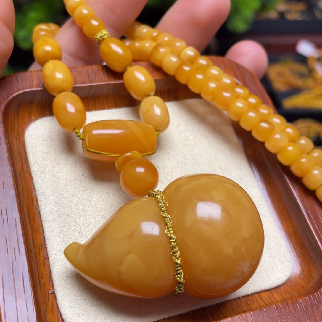 蜜蜡颈饰未镶嵌项链