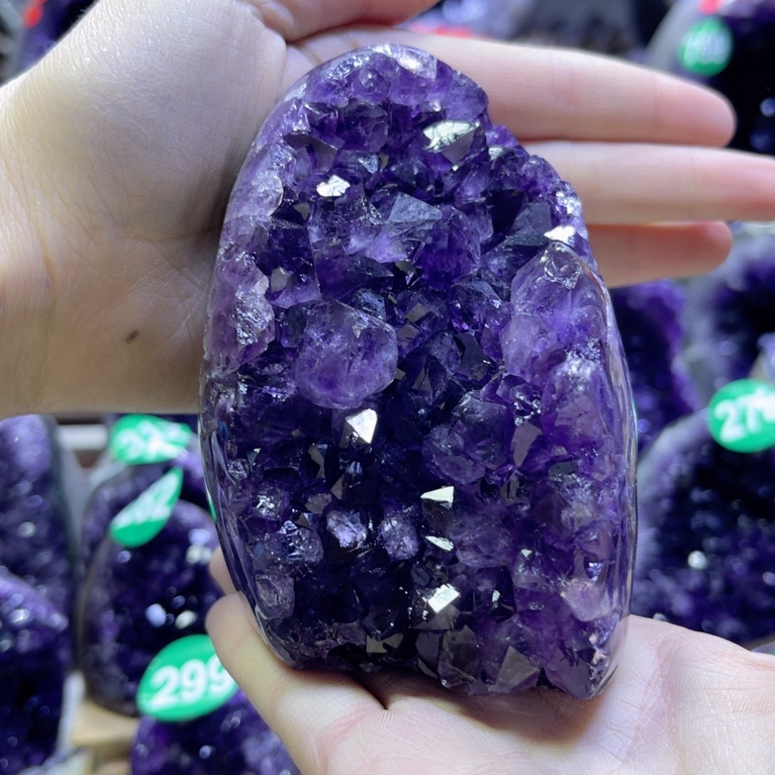 紫晶摆件未镶嵌紫水晶