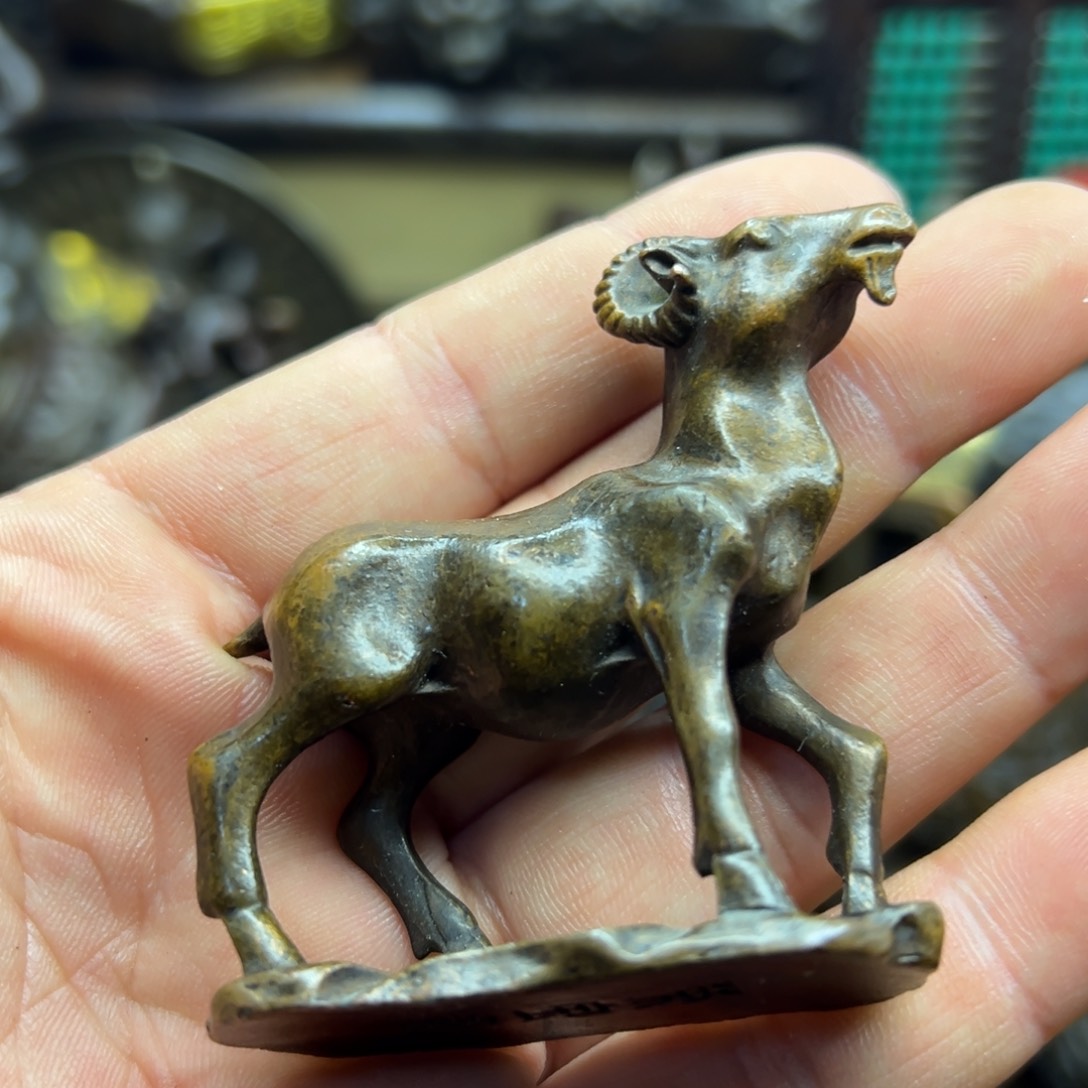 铜摆件欢迎欢迎你