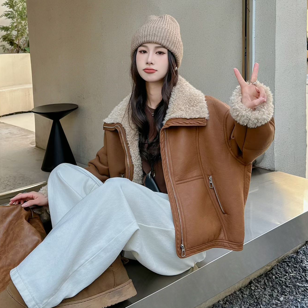 2025  冬 休闲减龄防寒柔软夹克外套