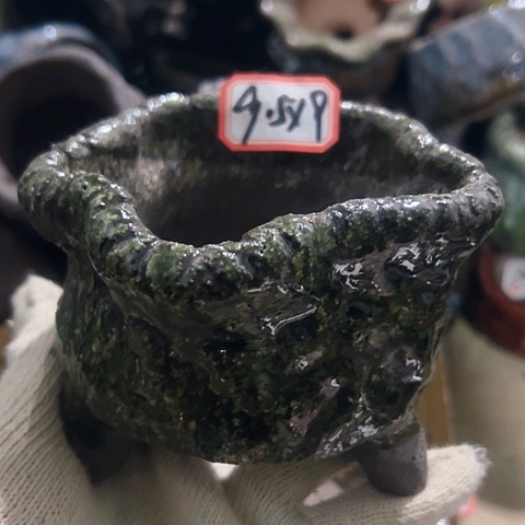 红陶粗陶花盆手工