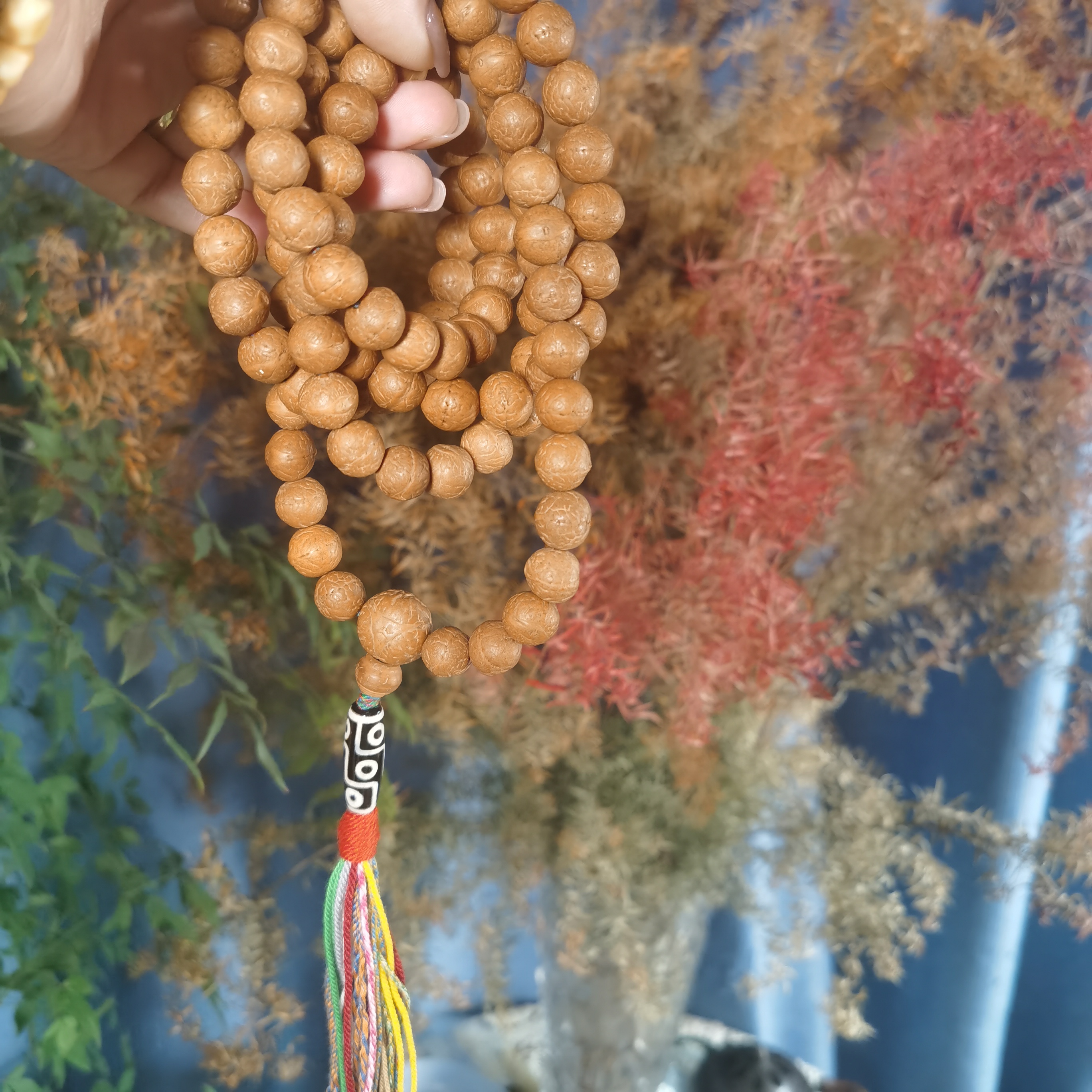 卡12+凤眼菩提子108脖挂念珠手持文玩手串