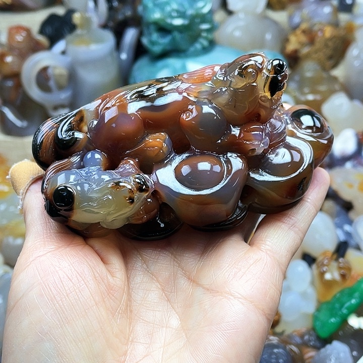 玛瑙/玉髓饰品未镶嵌脚****肆