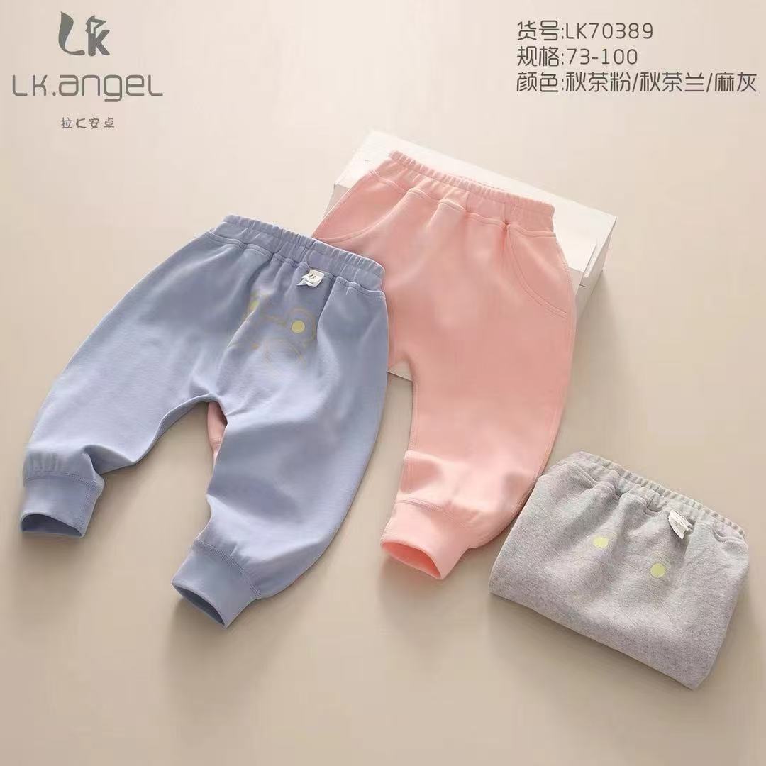 LK安卓春秋款婴幼儿丝柔棉休闲长裤PP裤