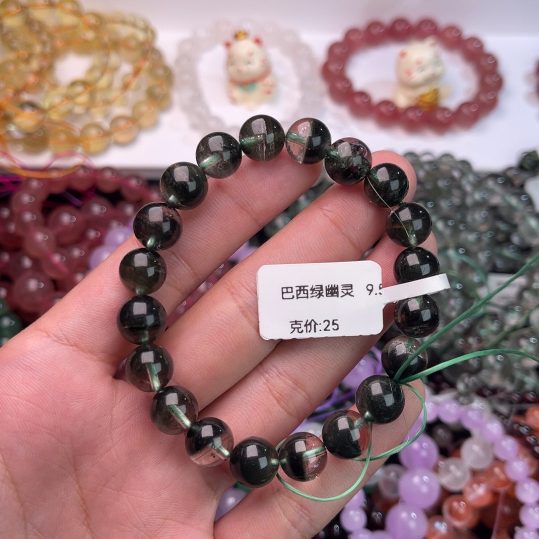 未镶嵌手链水晶红*