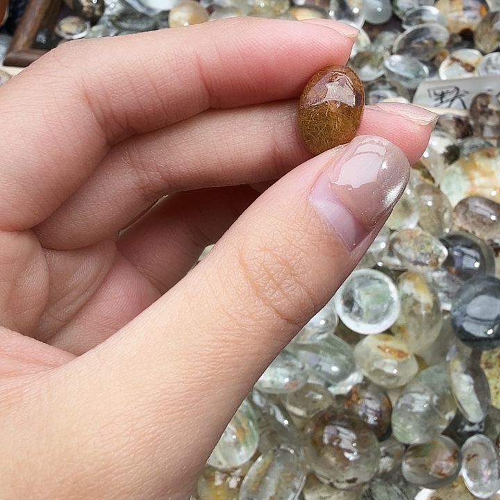 观***蓝未镶嵌珠宝半成品水晶