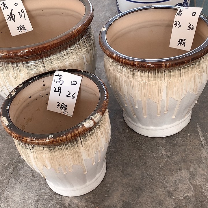 花盆陶瓷的制作流油一套