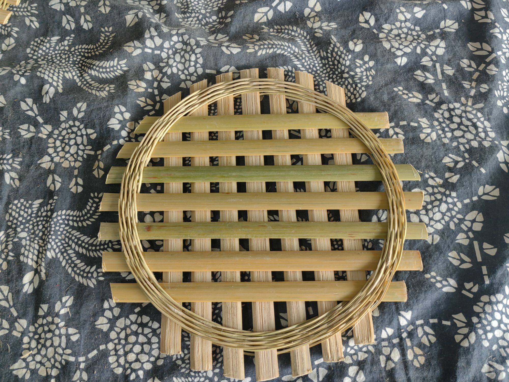 无漆无胶水蒸笼竹垫屉竹篦子圆形蒸馒头厨房专用非遗竹编手工编织