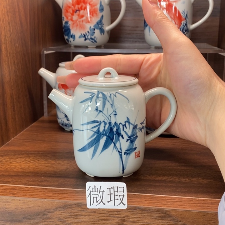 釉下老陶泥手工绘制