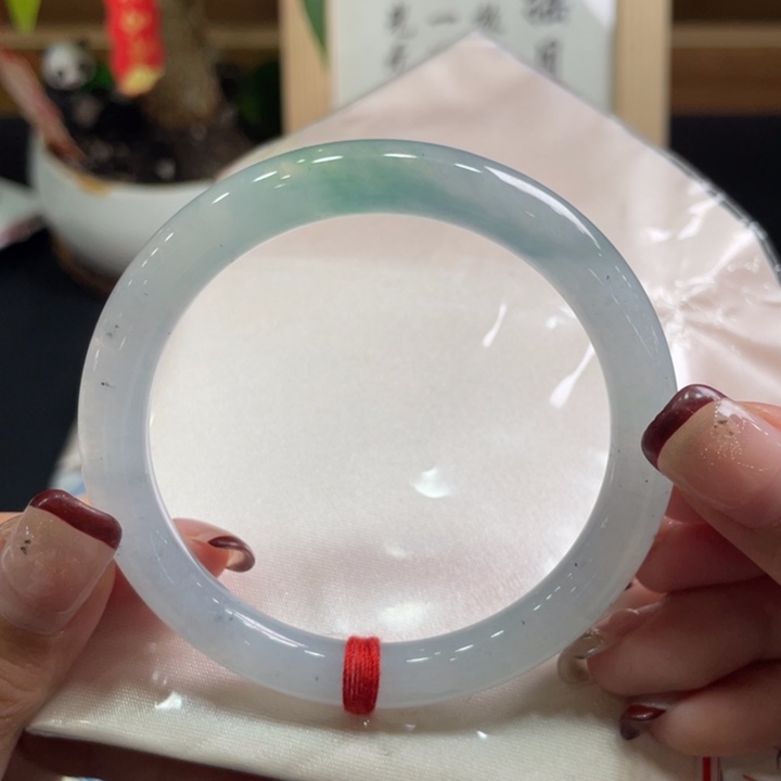 翡翠手镯未镶嵌朱*翡翠手镯54.4