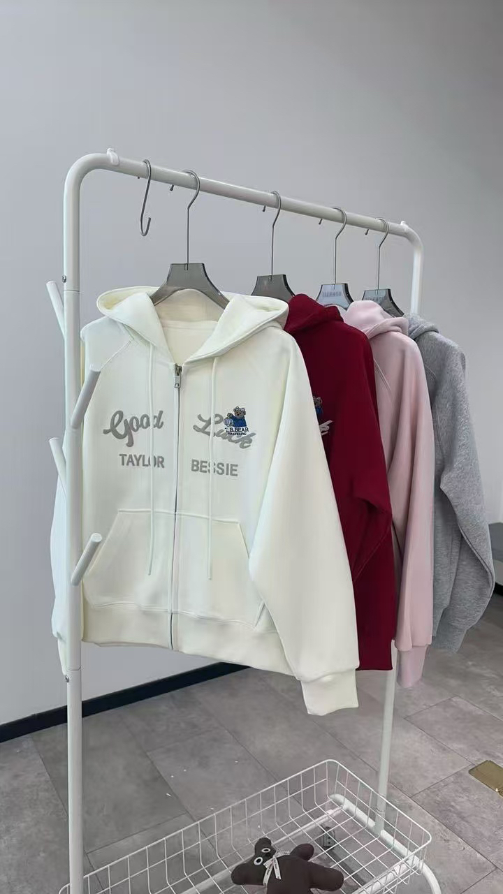 8907【2025春季新款】春款休闲百搭连帽潮流带帽ins女士开衫