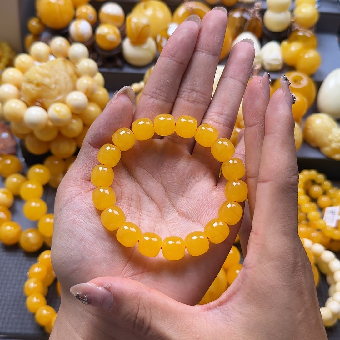 未镶嵌蜜蜡珠宝奇石同料12mm