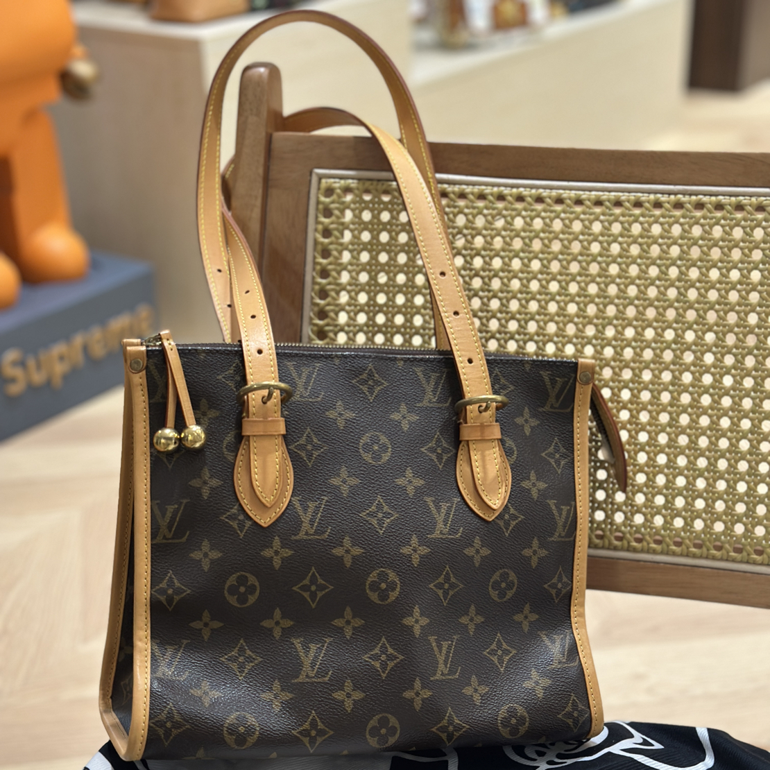 95新 LouisVuitton/路易威登 YUMU中古/LV金球托特包