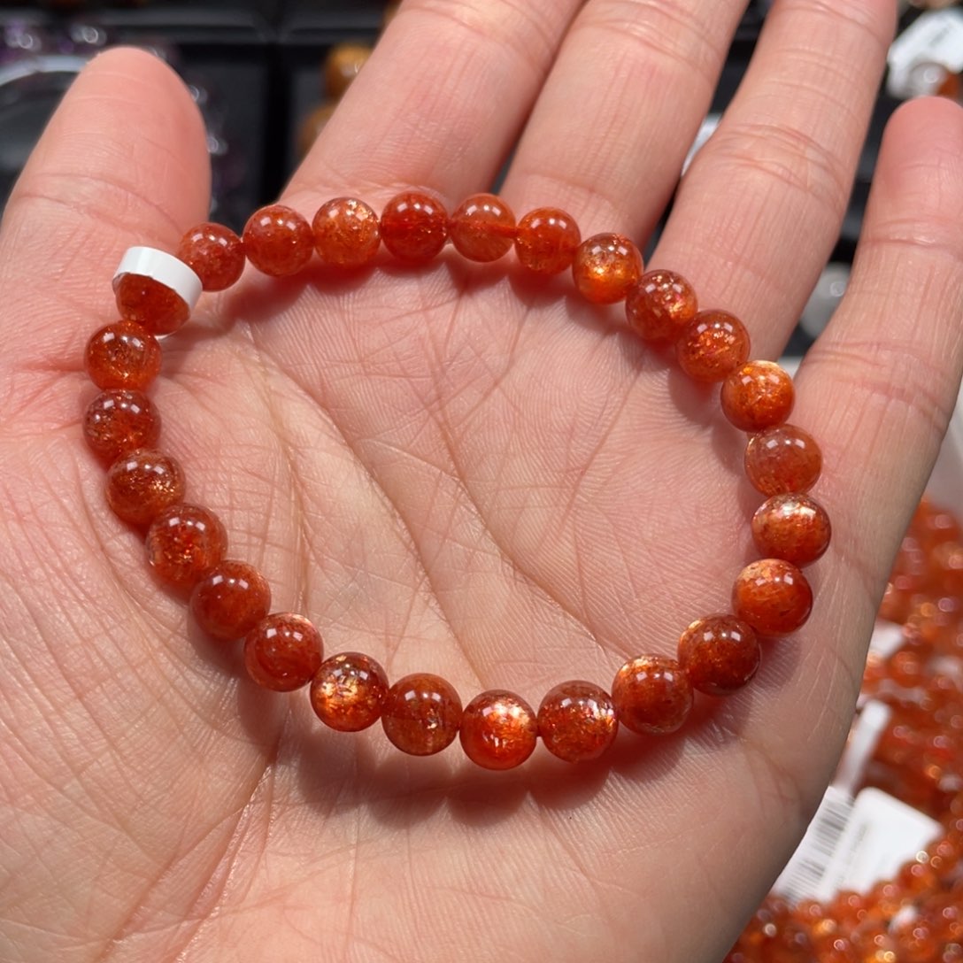 日光石手链未镶嵌H***n金太阳7mm左右