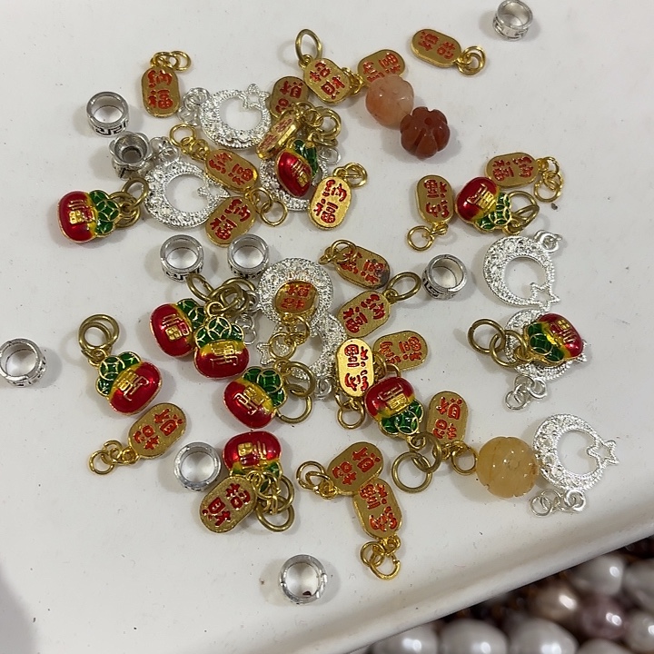 玛瑙/玉髓合金珠宝半成品38号打包