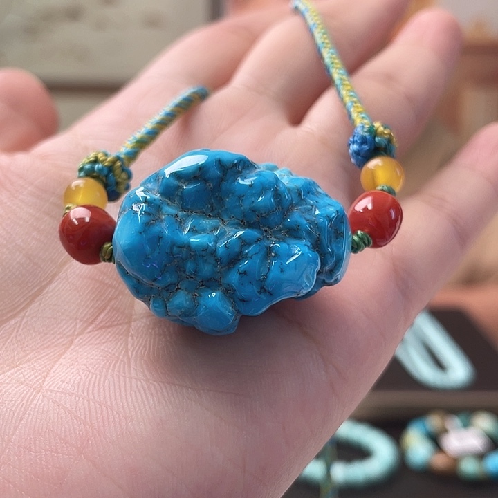 未镶嵌绿松石珠宝奇石