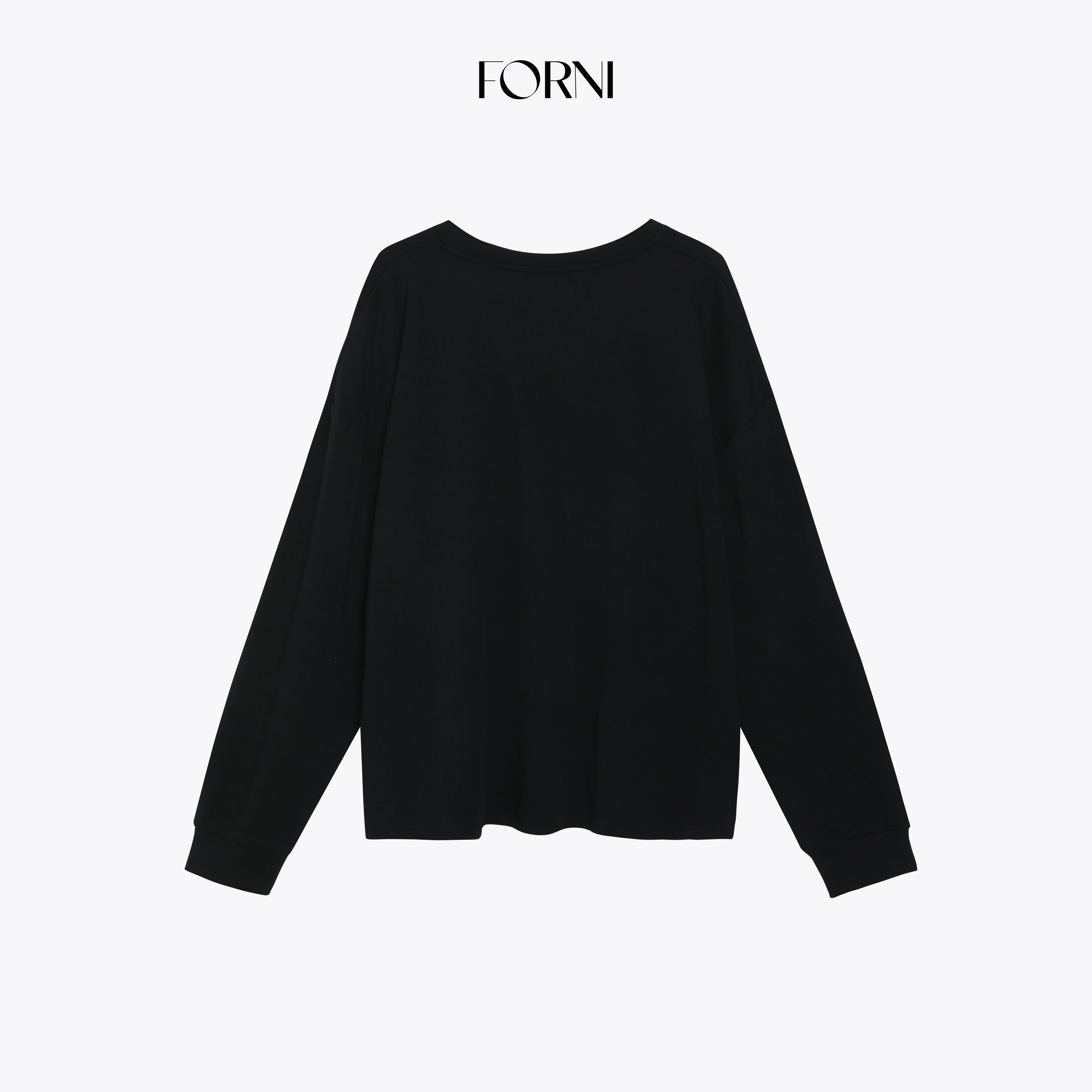 FORNI 会呼吸的卫衣套 云柔空气棉oversize长袖上衣/垂垂裤套装