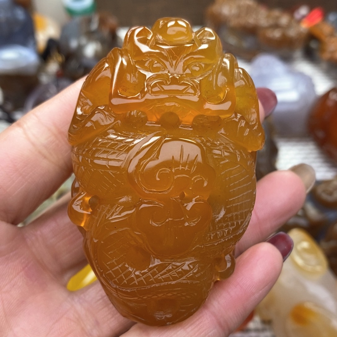 玛瑙/玉髓把件未镶嵌