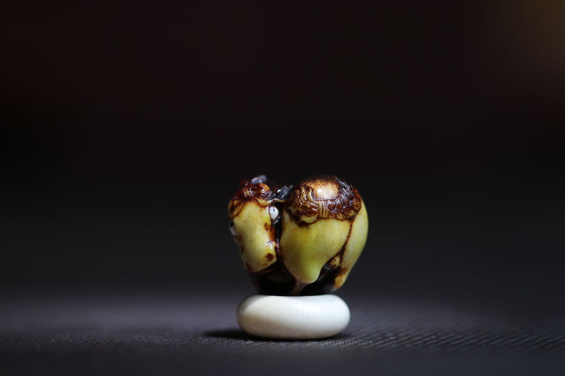 讲究马 扭捏马 根付作品 文玩摆件 方颜雕刻 个性 潮流 送朋友