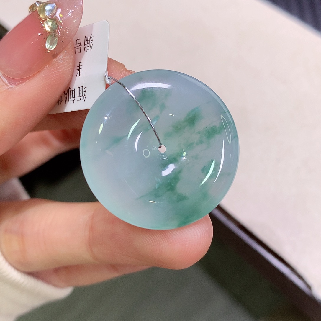 翡翠未镶嵌颈饰26.4-5.9