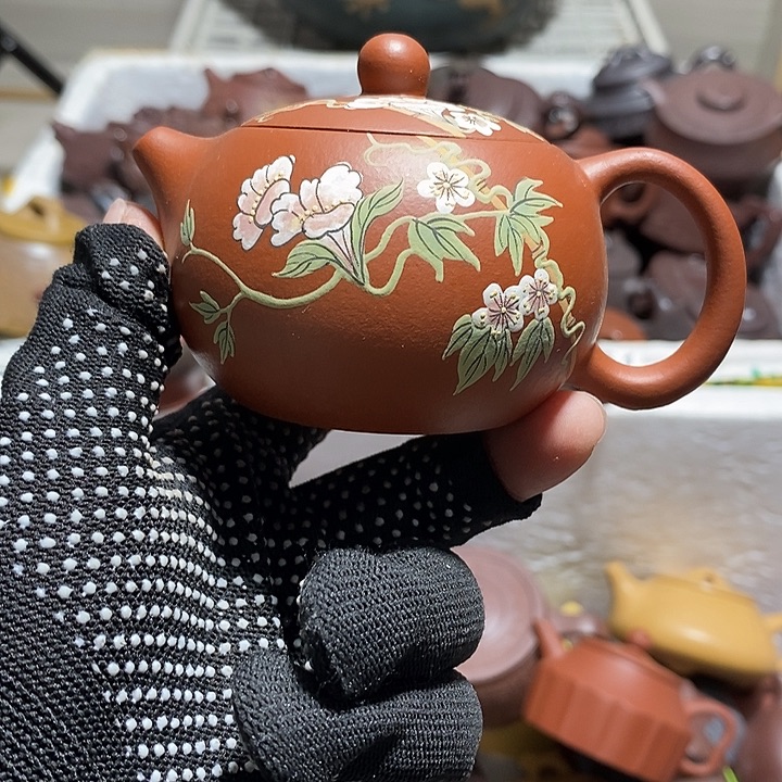 紫砂茶壶晃盖流口水