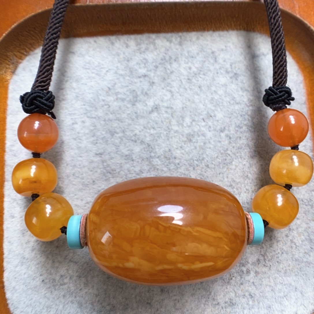 蜜蜡颈饰未镶嵌蜜蜡