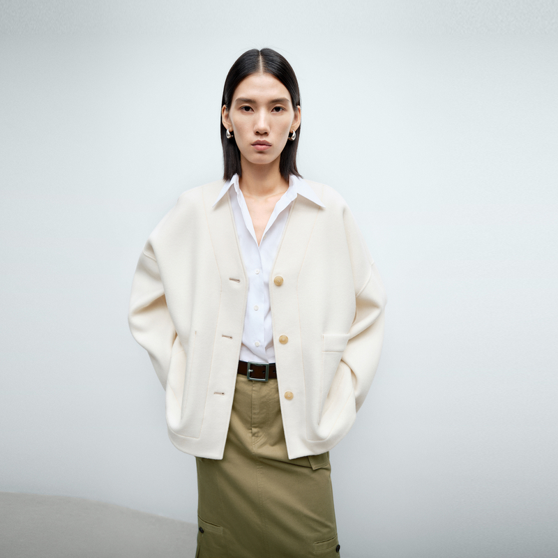 【商场同款新品】edition2025绵羊毛双面呢外套#EBE1COT026