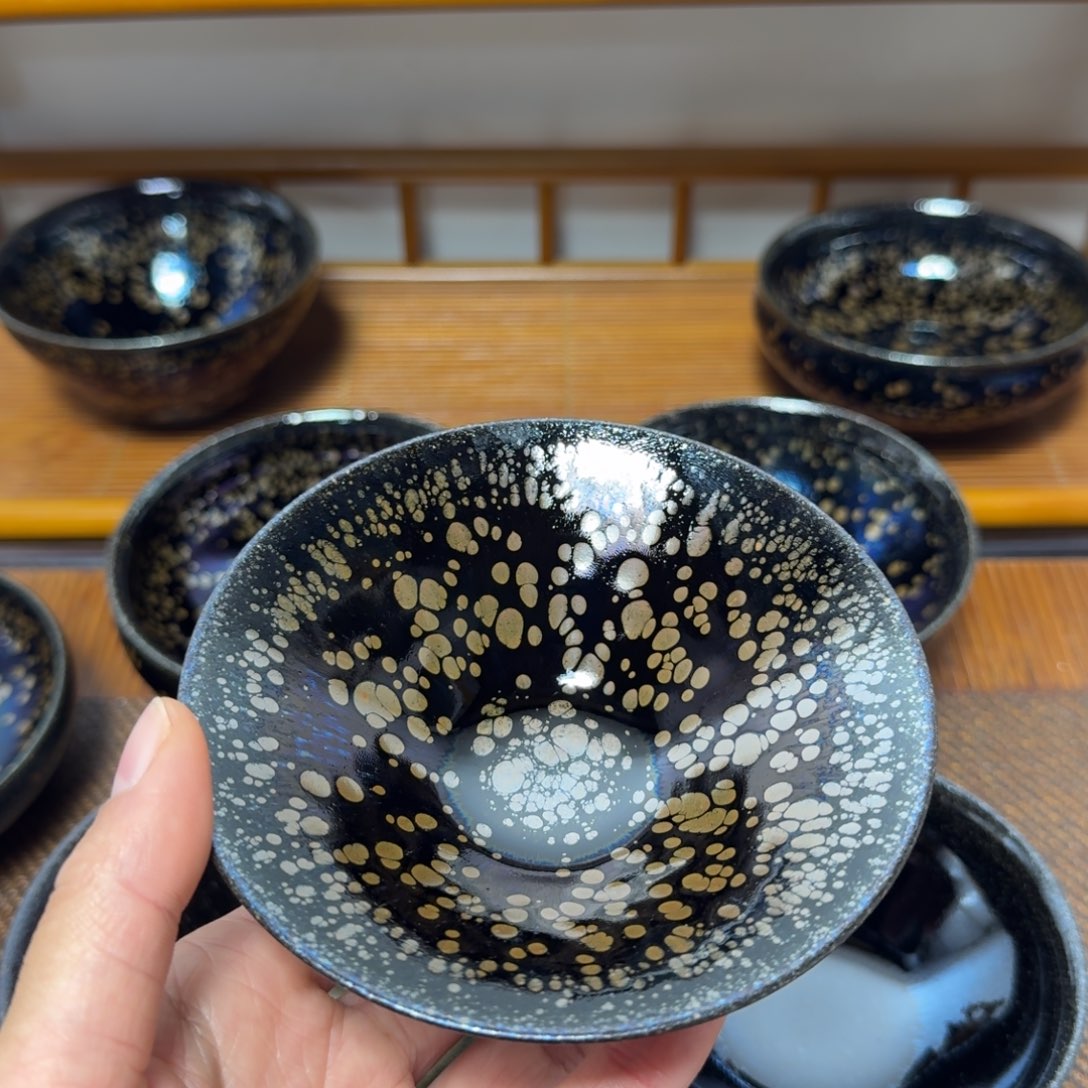 茶盏思*建盏手工制作主人杯茶杯