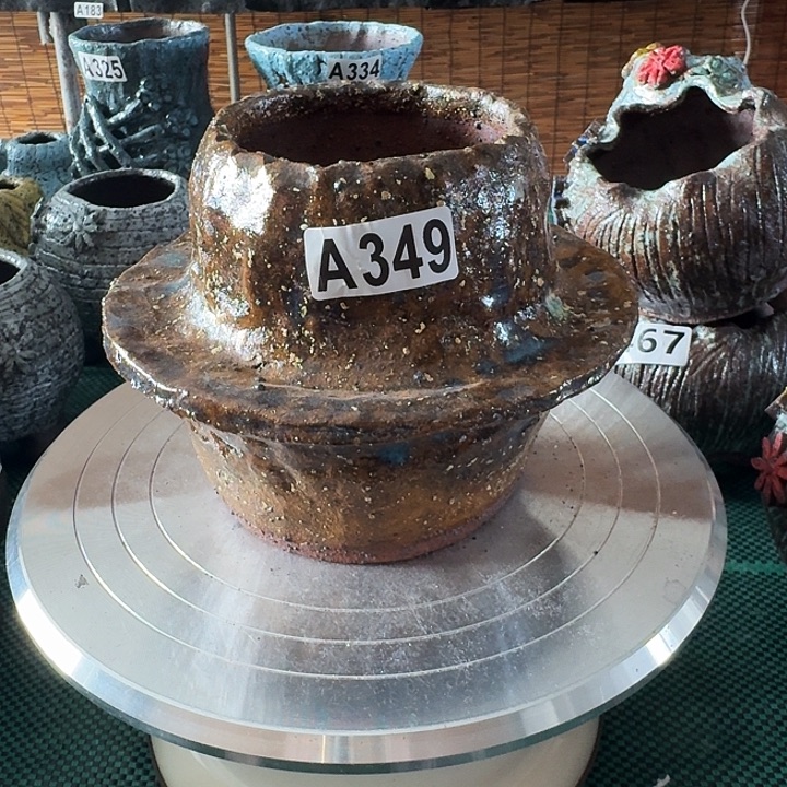 内口8高12粗陶手工