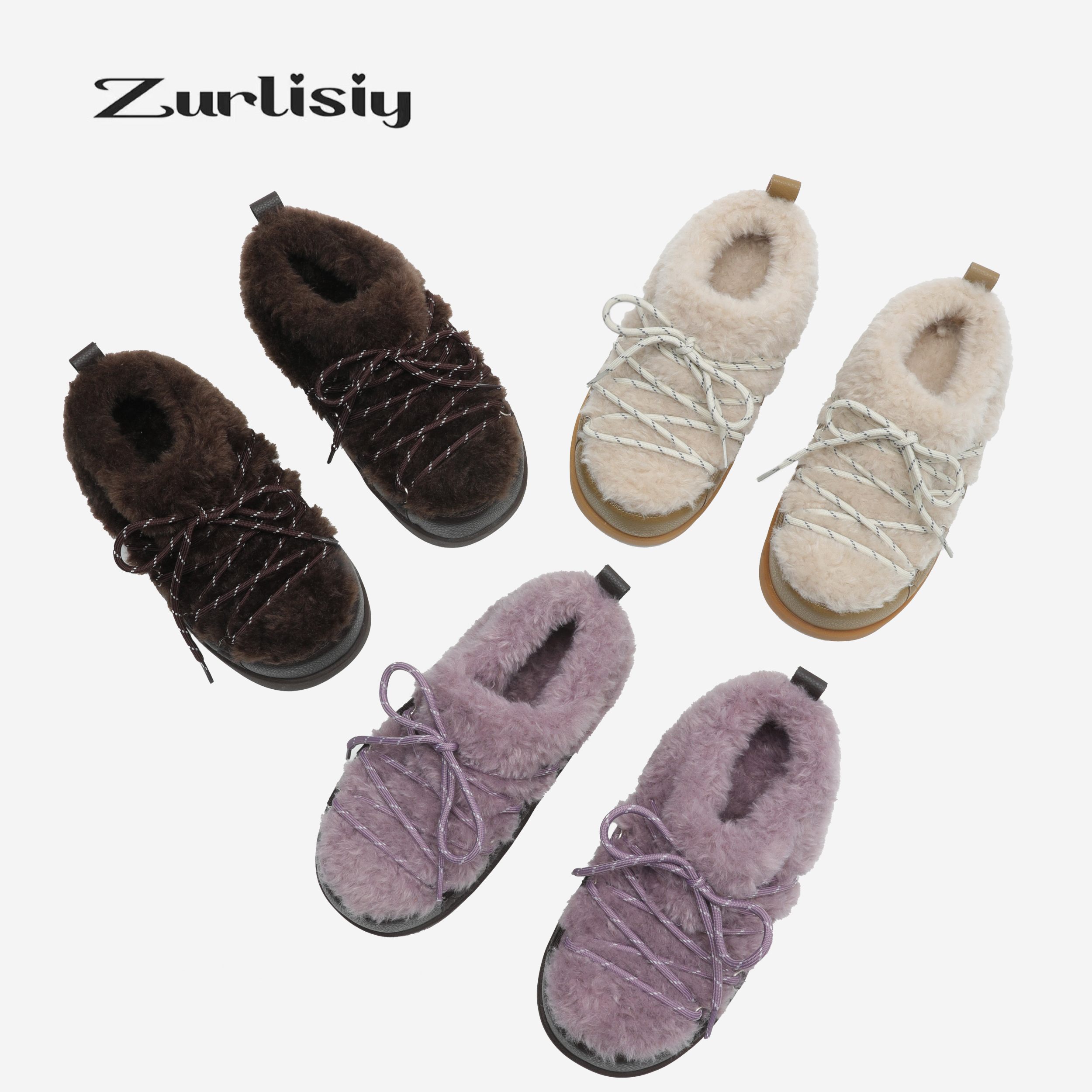 原创新品首发真皮棉鞋2025年软底舒适防滑轻便女棉鞋5L500 5L520