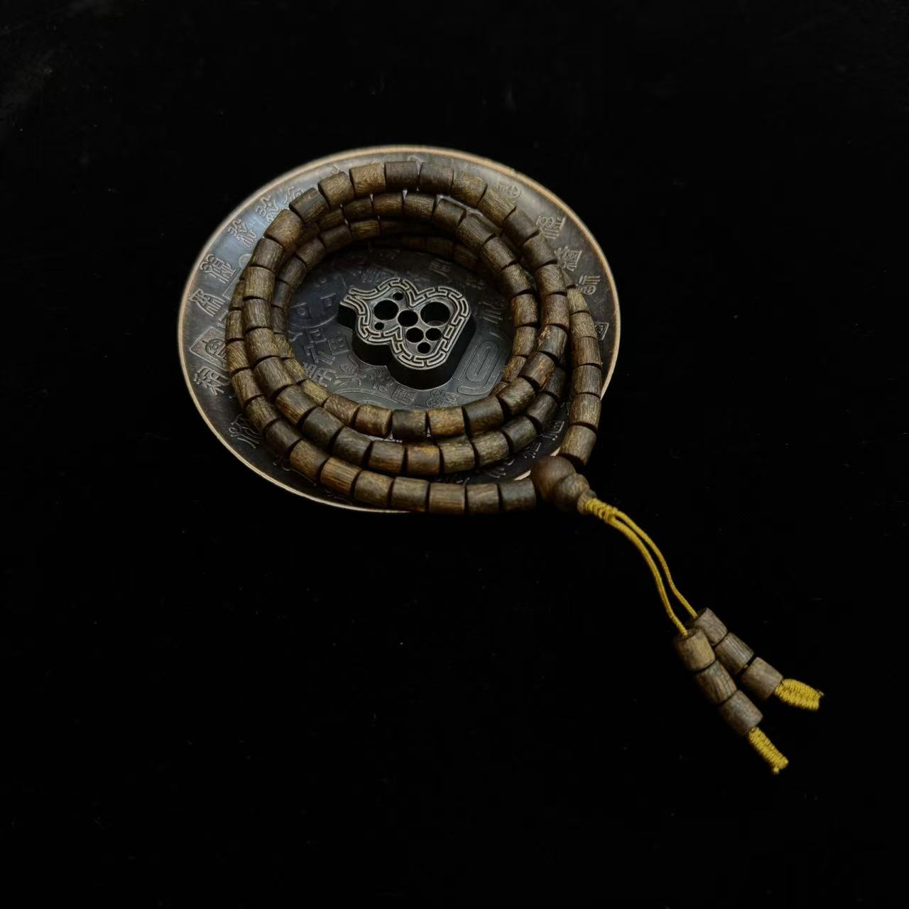 沉香（典藏必拍）沉水级富森红土顶香老料桶珠多圈一条多样性发其一