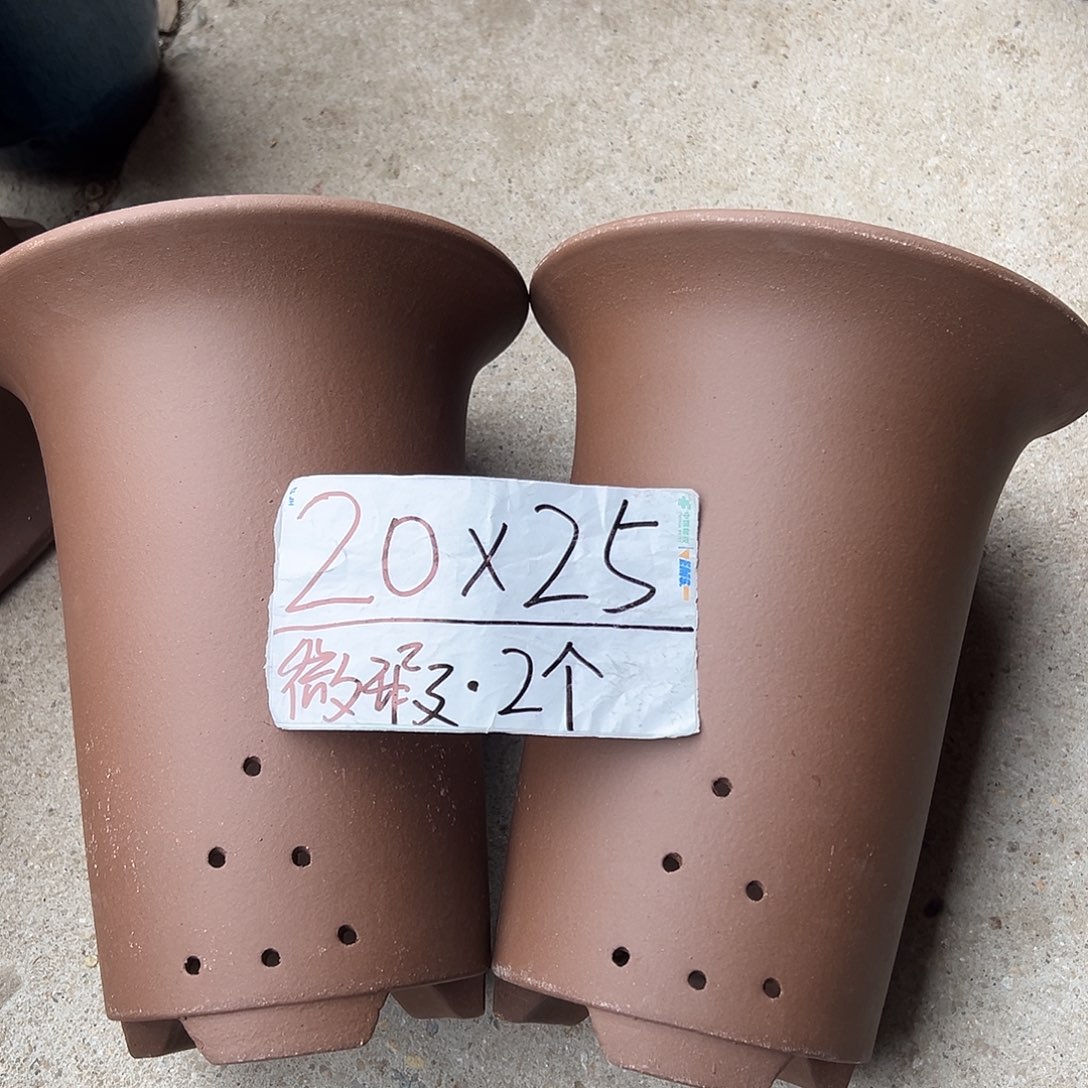 紫砂花盆宜兴紫砂花盆源头2只