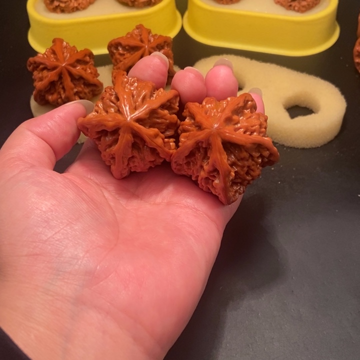 吊坠文玩核桃金**车工艺五棱