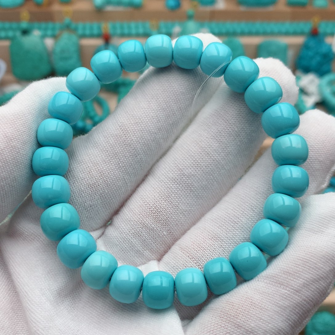 绿松石未镶嵌珠宝奇石8.5-9mm