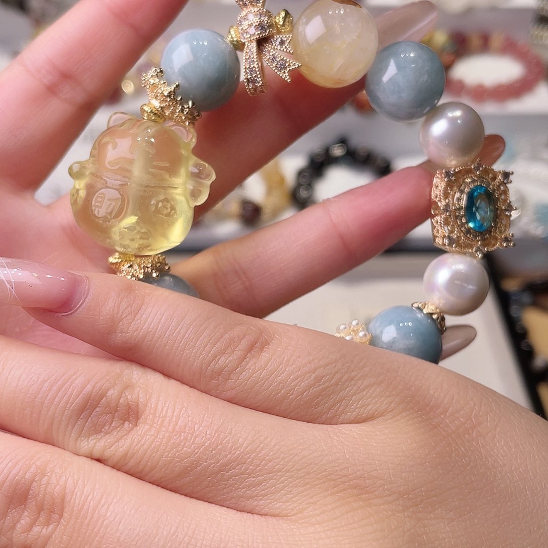 水晶手链合金发****尺寸