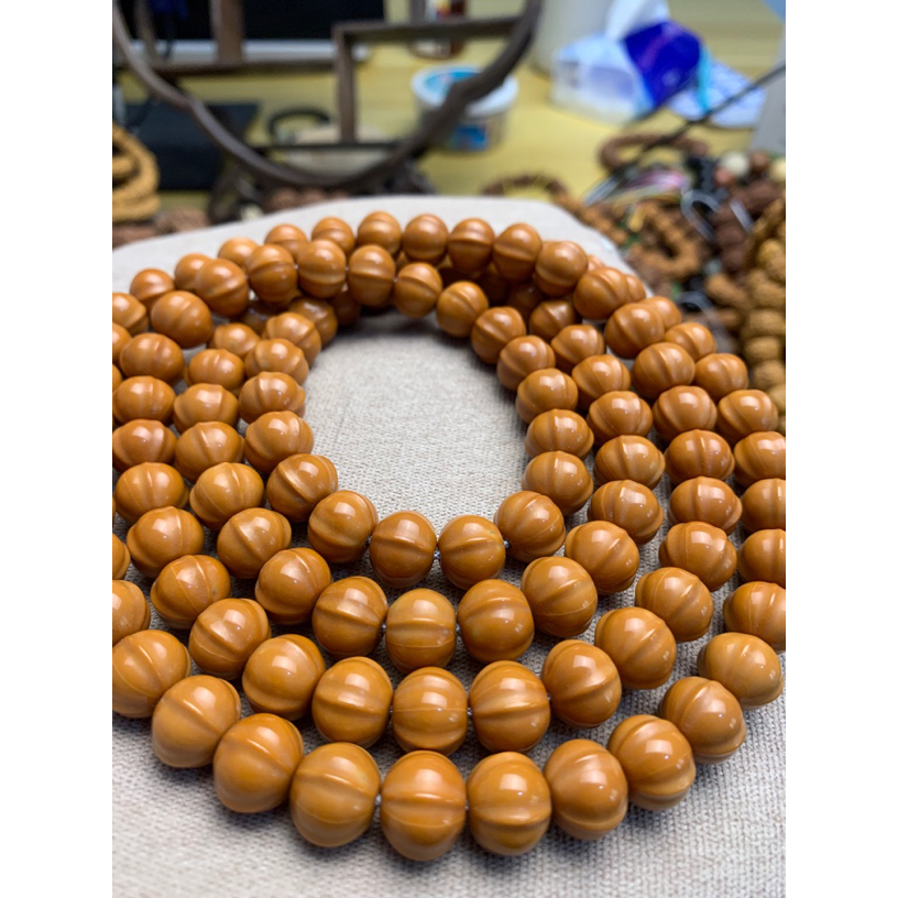 猴头鲨鱼108*10-11mm左右猴头核桃文玩手串精品脖挂