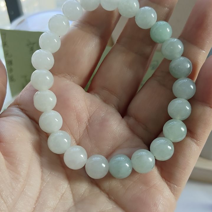翡翠未镶嵌手链糯化手串一条