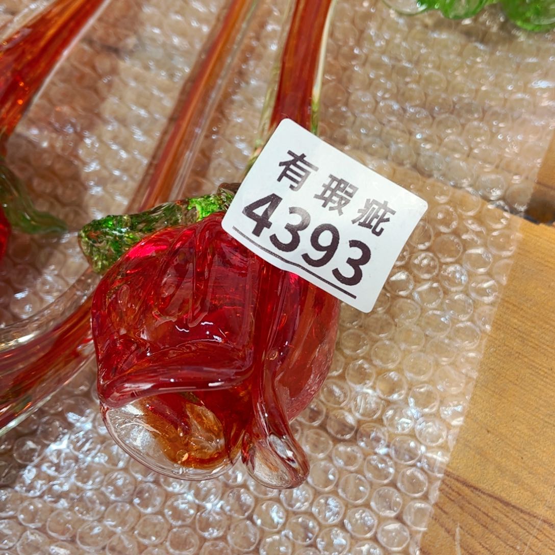 琉璃4393瑕疵 花瓶摆件