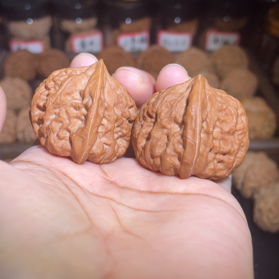 把件文玩核桃凹底