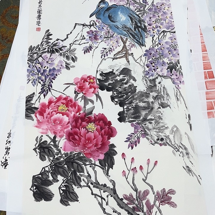 国画T****约四尺整张崔鸣