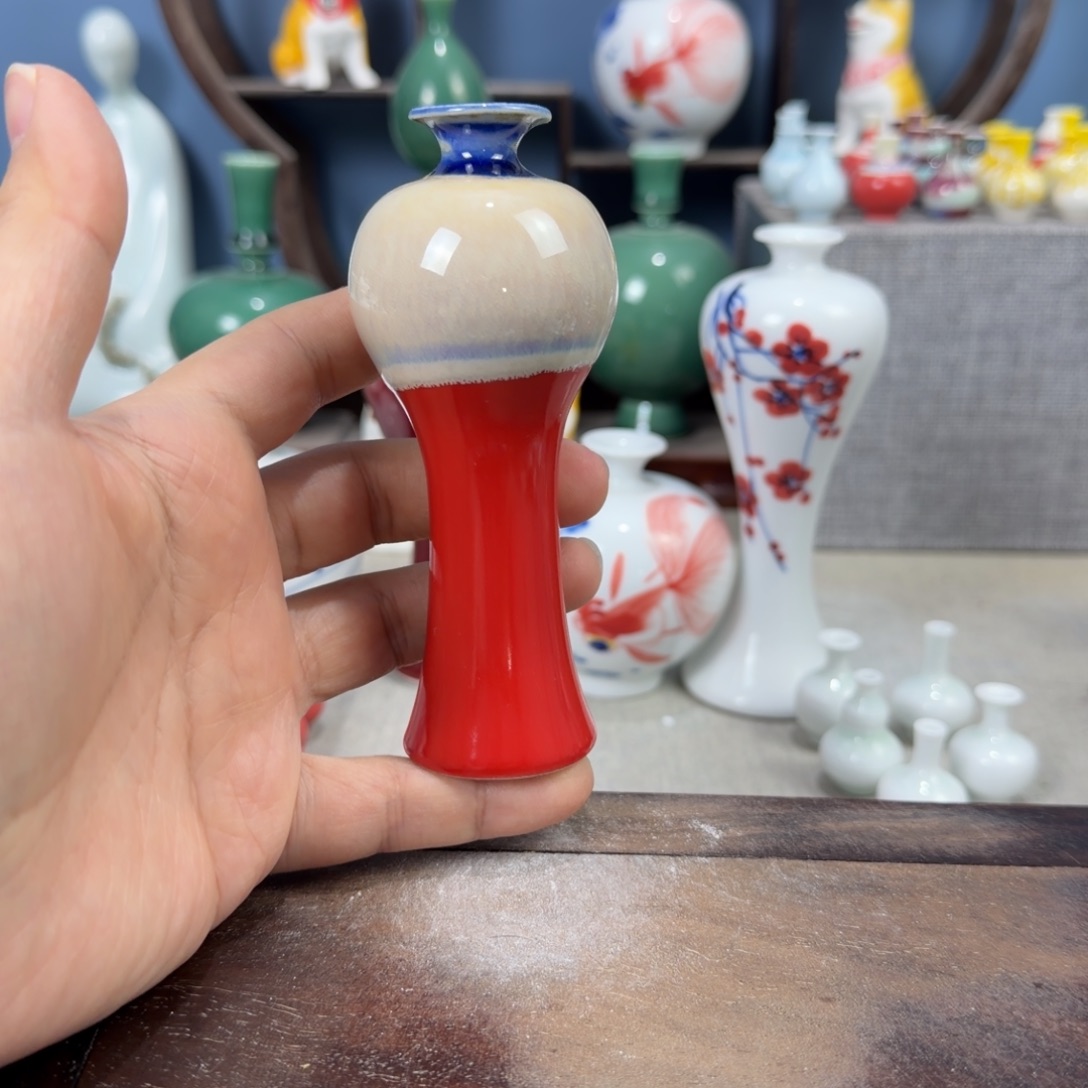 陶瓷手工小花器摆件